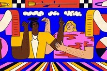 Graffito zum Thema Identitätspolitik