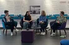 v.l.: Meggy Jackstadt, Tuğba Uysal, Franziska Berg und Dr.in Diana Häs.