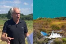 Portrait Dr. Hans-Gerhard Kulp und Moorlandschaft