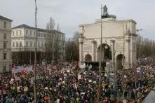 Gemeinsam gegen rechts Demo in München am 21.01.2024