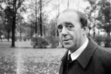 Porträt Heinrich Böll - schwarz/weiß 