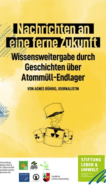 Cover "Nachrichten an eine ferne Zukunft" aus unserer Reihe "Atommüll und seine Endlagerung".