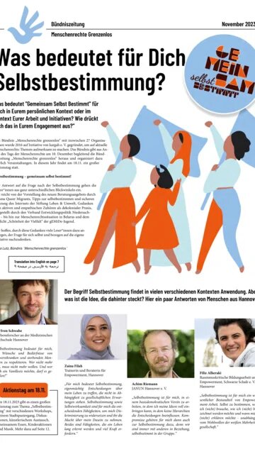 Titelblatt der Bündniszeitung
