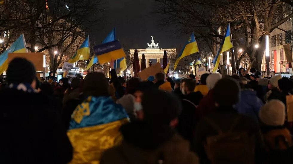 Friedensdemonstration für die Ukraine in Berlin Friedensdemonstration für die Ukraine in Berlin