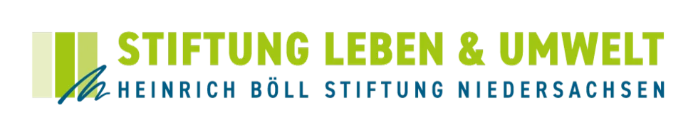 zweizeiliges Logo der Stiftung Leben & Umwelt / Heinrich-Böll-Stiftung Niedersachsen
