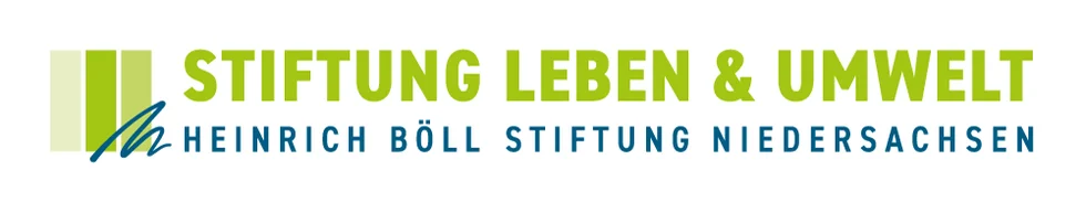 zweizeiliges Logo der Stiftung Leben & Umwelt / Heinrich-Böll-Stiftung Niedersachsen